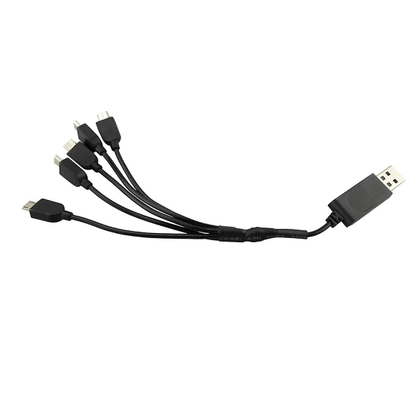 Foldbar Quadcopter Tilbehør Li-ion Batteri 1 Til 5 Opladningskonverteringskabel Flyer Multilader
