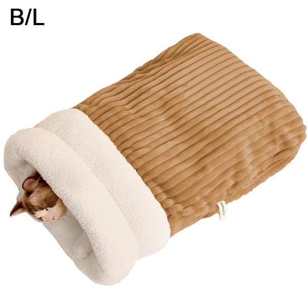 Sovesekk for katt, vintersovesekk for katt, Beste kattesovesekk 2024 Brown L