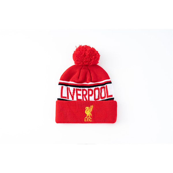 Liverpool FC Unisex Aikuisten Neulotu Neulelippis Crest - Joululahjat Jalkapallofaneille