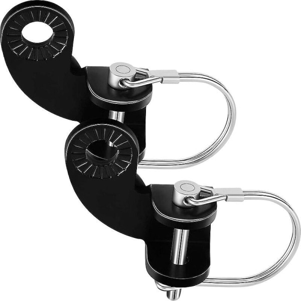 2 Sæt Burley Bike Hitch Cykeltrailer Kobling - Vinklet Monteringsadapter Kompatibel med 12,2 mm Cykeltrailere