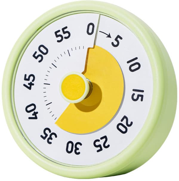 60-minutters visuell barnetimer (blå) 11×5×11cm, Pomodoro tidsstyring