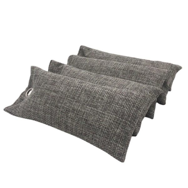 4-pakks Sko-deodoriserpose Deodoriser (75g per pakke) Aktivt Bambuskull Luftrensende Pose Deodoriserpose for Treningsbag Bil Kjæledyr Garderobe
