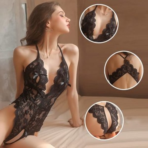 Sexig Body Ladies Babydoll Body Ladies Sexig Spetsunderkläder M