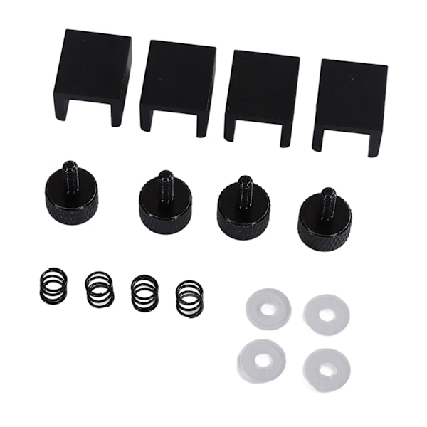 8 stk 3D-printerglasclips Justerbar universel aluminiumlegering Varmebedsklemme til Ender 3/3 Pro/V2/3S/5 Pro