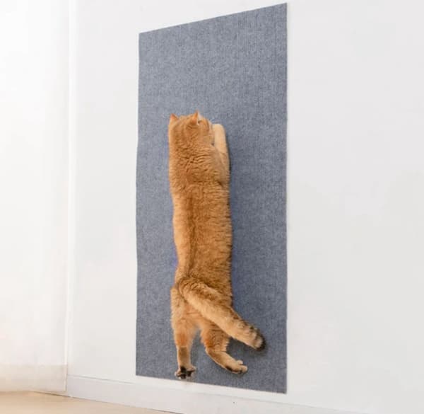 Selvklebende klorestativ-matte for katt, 40x200 cm, for klatrevegger, sofaer, lek og møbelbeskyttelse