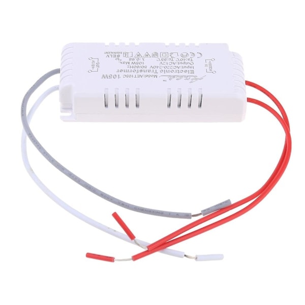 AC 12V 105W Halogen Driver Ljus LED Elektronisk Transformator Ny [HkkK] Vit