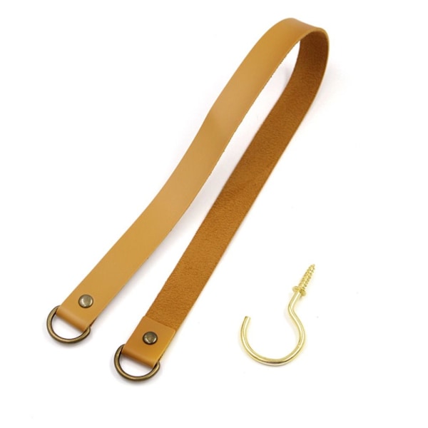 Gardinholder Rep Læder Tiebacks GUL yellow