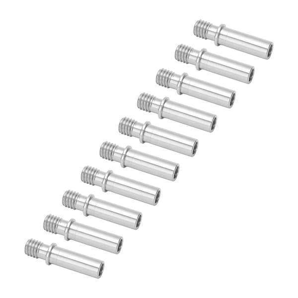 10 stk M6 Hotend-halsrør - Direkte tilslutning, Holdbart rustfrit stål 3D-printer Hot End-halsrør til i3 Mega
