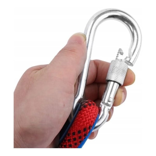 Säkerhetsrep, nylon, utomhusklättringsrep, klätterrep, klätterrep, räddningsrep, nedförsbacke, klätterrep, 10 meter orange 12mm