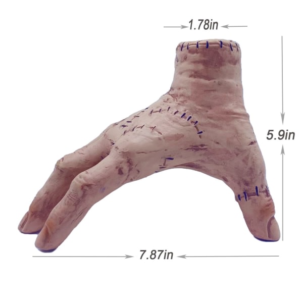 Wednesday Addams Thing Hand, 2023 The Thing from Wednesday, The Addams Family Cosplay Hand, Horror Props Dekoration Present för Fans (1 Count)