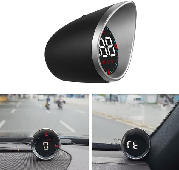 Digital head-up display speedometer - multifunksjonell med alarmfunksjon - kompakt design