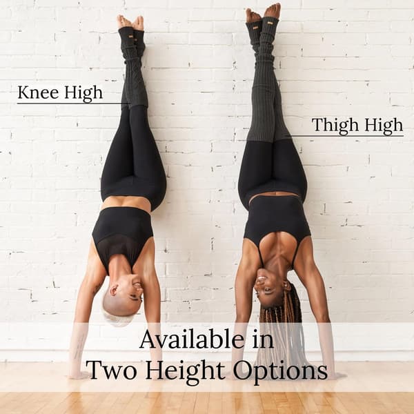 To par over-the-knee strømper - Efterår/vinter varme strømper - Knæstrømper - Fodløse strømper til kvinder - Lårhøje strømper - 70 cm og 90 cm sorte