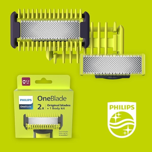 Philips OneBlade Pro styler og kroppssett med unik OneBlade-teknologi (modell QP620/50)