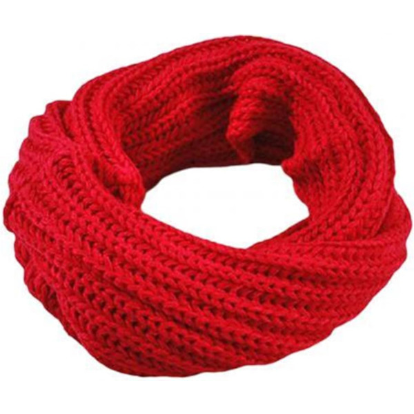 Grønn sykkelhalsvarmer for kvinner, Polar Fleece halsrør for vinter, varm og vindtett, perfekt for løping, skøyting og fotturer REd