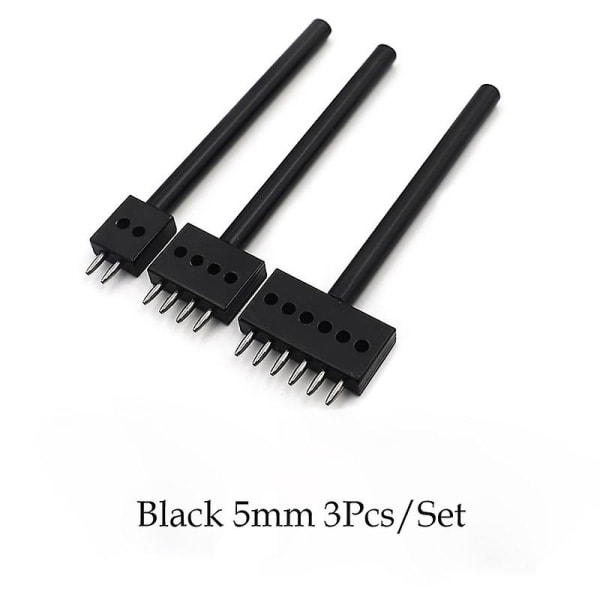 3 stk Runde Syning Punch Værktøj 4/5/6/8mm DIY Læder Afstandsstykke