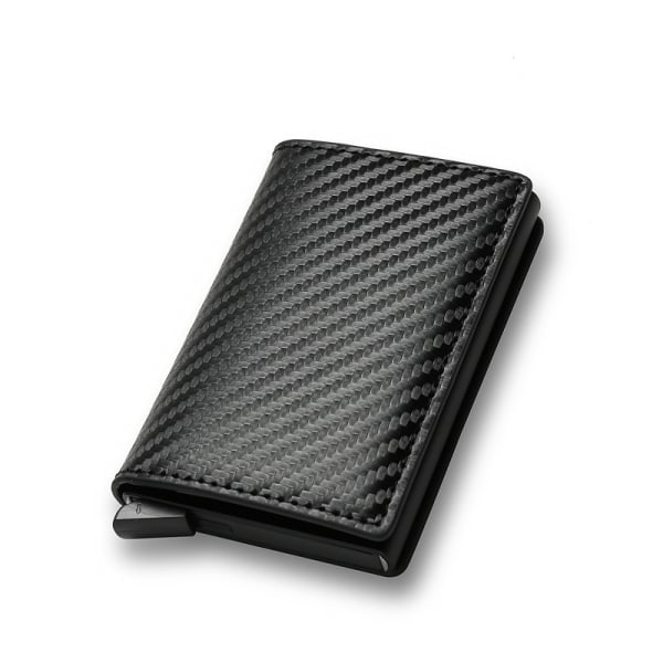 RFID-skyddad automatisk popup-korthållare för män Multi Card Wallet