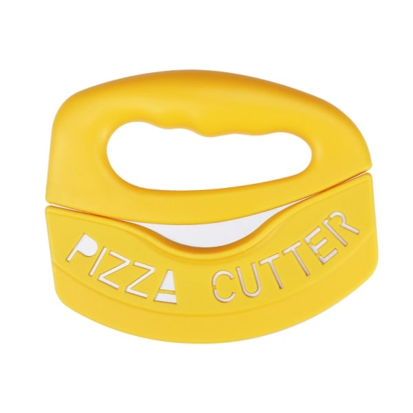 Pizza cutter with (yellow) dough cutter, pizza cutter with cover