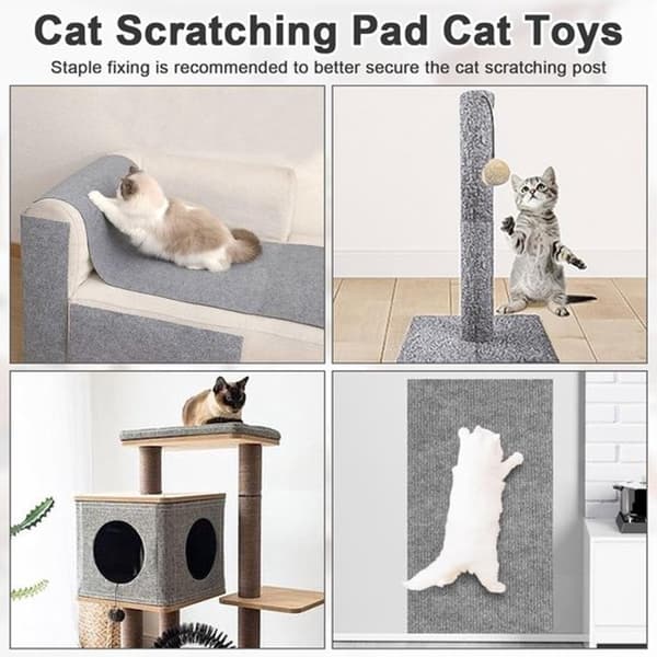 Selvklebende klorestativ for katt, 40x100 cm, for klatrevegger, sofaer, lek og møbelbeskyttelse
