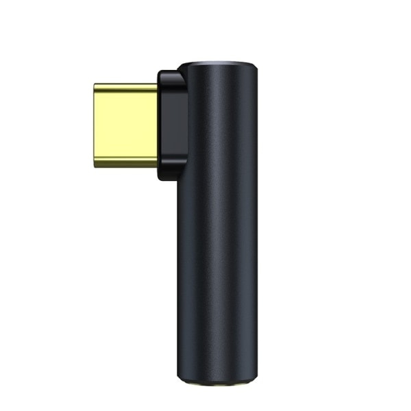 USB-C til 3,5 mm Aux Lydadapter - Grå Høy Kvalitet Konverter for Hodetelefoner og Høyttalere