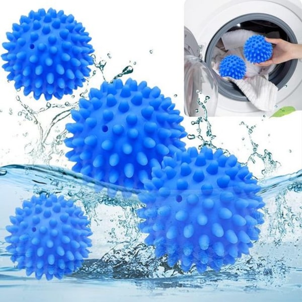 Reusable Dryer Balls, 4-Pack Hedgehog Design for Tumble Dryers, Washing Machines