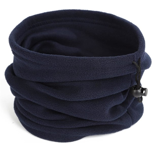 Blå sykkelhalsvarmer, Polar Fleece vinterhalsrør for kvinner, vindtett skjerf for skøyting, fotturer og utendørs sport REd