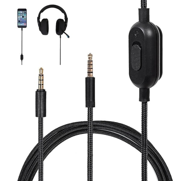 Replacement Audio Cable for Logitech GPro X, G233, G433 - High-Quality Sound Connection - Durable, Flexible Cord