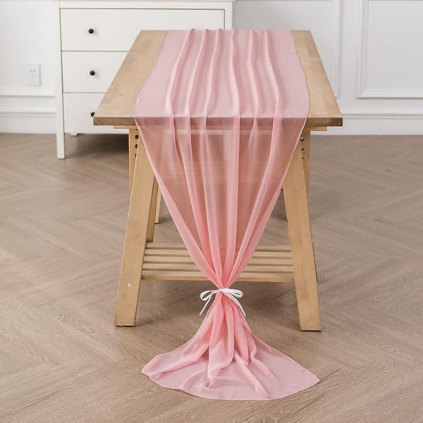 Bordløpertekstiler og duk 75x300cm – lys rosa