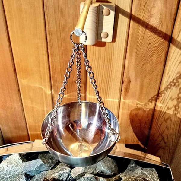 Sauna Aromaskål Kopp för Traditionella och Infraröda Bastutillbehör
