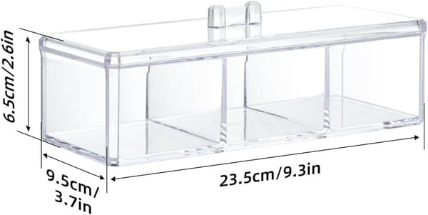 ING Kosmetikförvaringslåda, transparent, enkellager