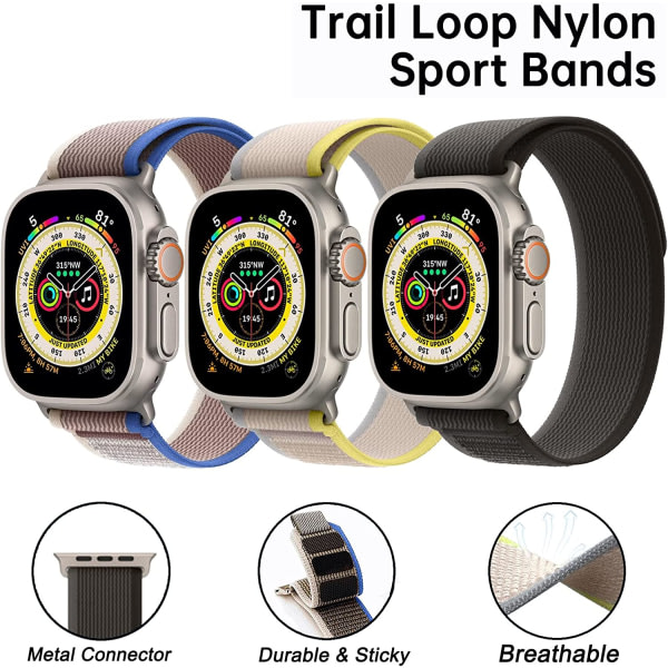 Remm for Apple Watch 42/44/45/49 mm, 3 stk