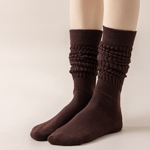 ING 4 par løstsiddende damestrømper - (beige, sort, lys khaki, brun)