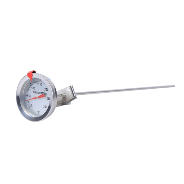 12 tum lång rostfri matlagningstermometer med klämma för mat, kött, hemmagjord öl, vin, vattenkokare