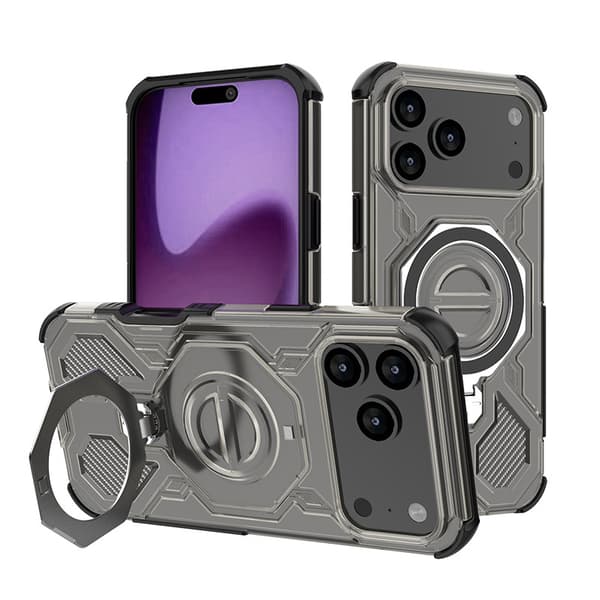 iPhone 17 Pro Max telefonfodral, transparent svart