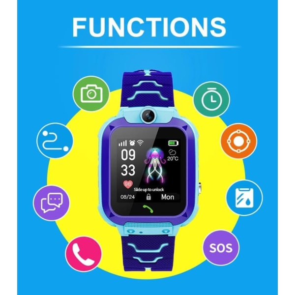 Barnens Smartwatch för pojkar och flickor med tvåvägskommunikation