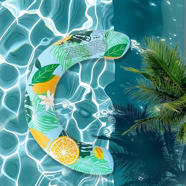 Pool Float - Oppustelig Tømmerflåde - Vandleg - Kraftigt Lækagesikkert Materiale - 75x50cm - Blå