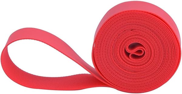 2 set cykeldäckskydd, 24\", 20 mm bred, Foder/nylon högtrycksdäckskydd, Lämplig för punkteringsfria däck, Röd)