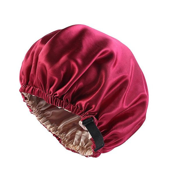 Mössa för sömn öronkläder Bonnet huvudbonad huvudband turbaner för kvinnor Svart