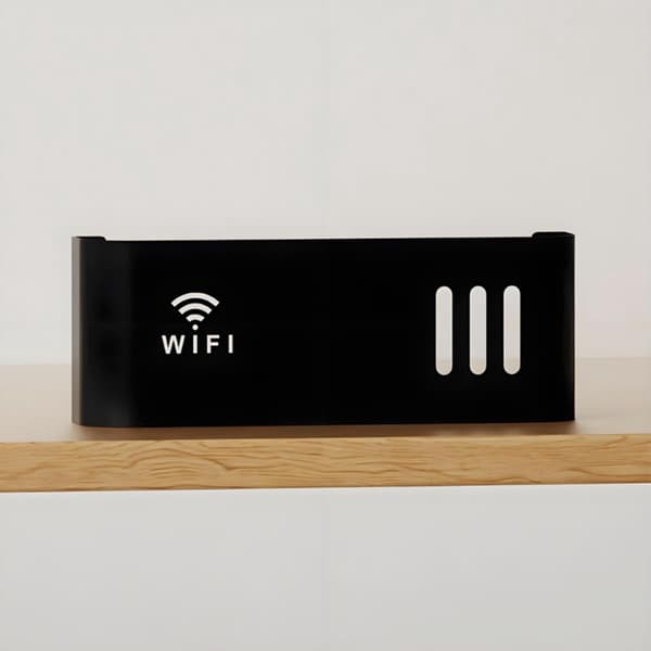 Router vægbeslag, pladsbesparende, robust, lavet af ABS