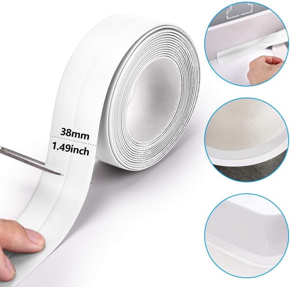 Tejp - Sanitetstejp - PVC tätningslist - 38mm x 3,2 meter