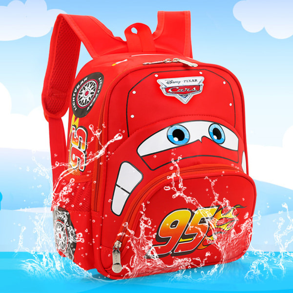 Disney Cars 3D Ryggsekk for Gutter - Lyn McQueen Skolesekk med Justerbare Stropper