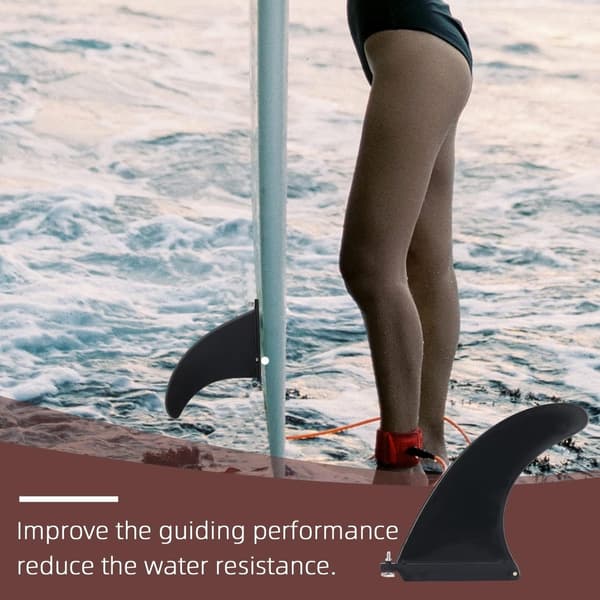 Avtakbar finne for stand-up paddleboards, kajakker, SUP surfebrett, longboard - universal
