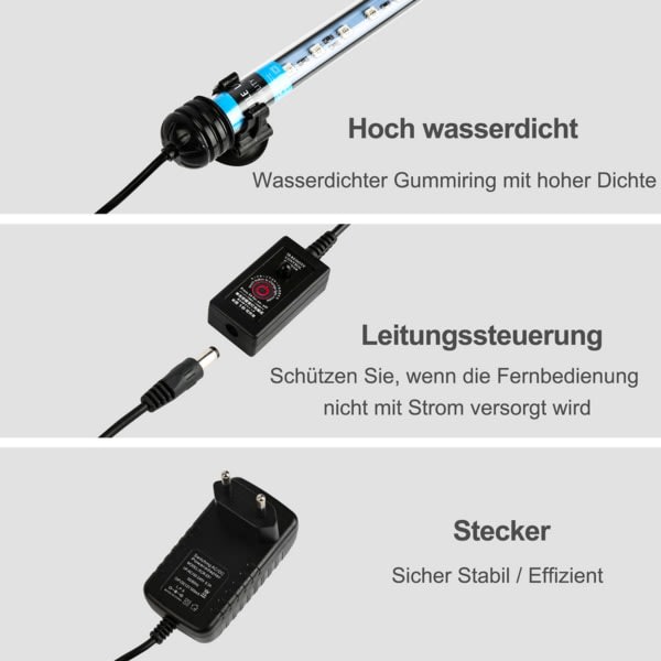 TolleTour LED Akvarielys Akvarium Fisketank