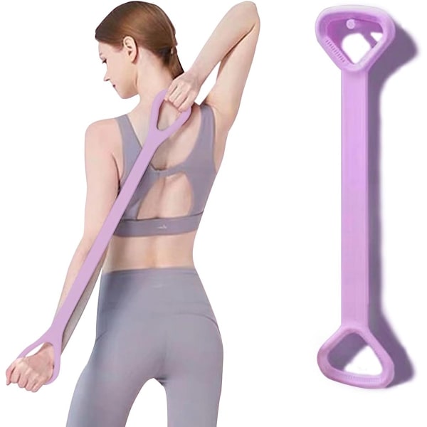 Figur-otte modstandsbånd, elastik - bærbar Pilates elastik - lilla