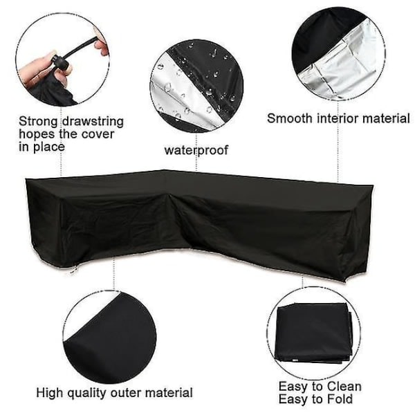 Överdrag Vattentätt trädgårdsmöbler set Överdragsset (200*270*82cm)