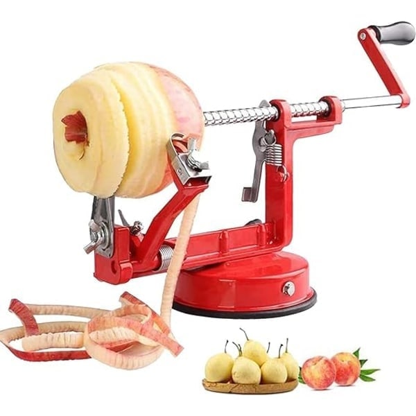 3-in-1 Apple Peeler Corer Slicer by Cherry-WELLNGS - Multifunction Kitchen Tool