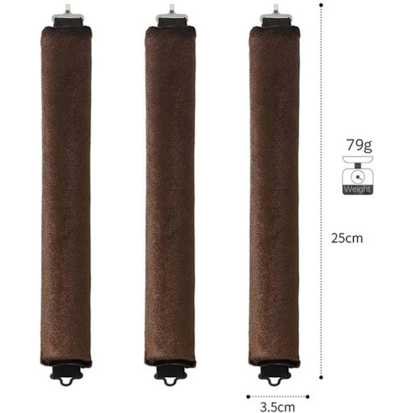 Varmefrie Hårcurlers - Rul dit hår uden varme brown
