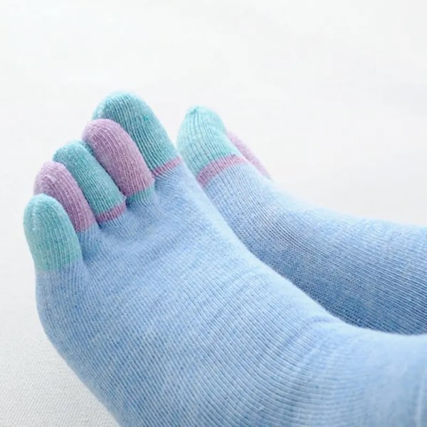Pairs Toe Socks Women's Cotton Crew Sock Five Finger Socks för