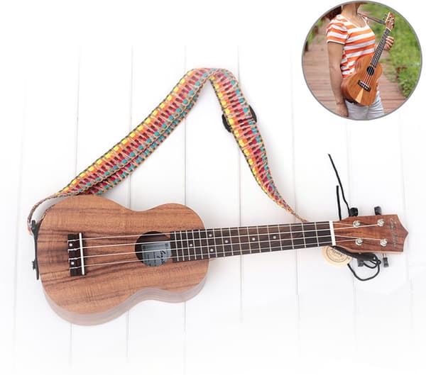Velegnet til ukulele - skuldertaske - mini guitarrem