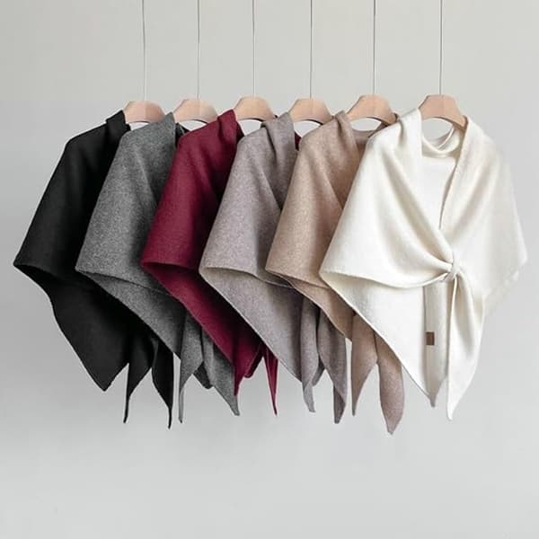 ING Skjerf for kvinner - Strikket skjerf - 180×70cm - Hvit