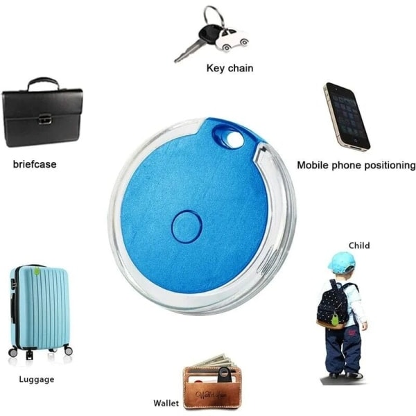 4-pack Mini Vattentät Portabel Bluetooth GPS-locator för Bagage/Barn/Husdjur